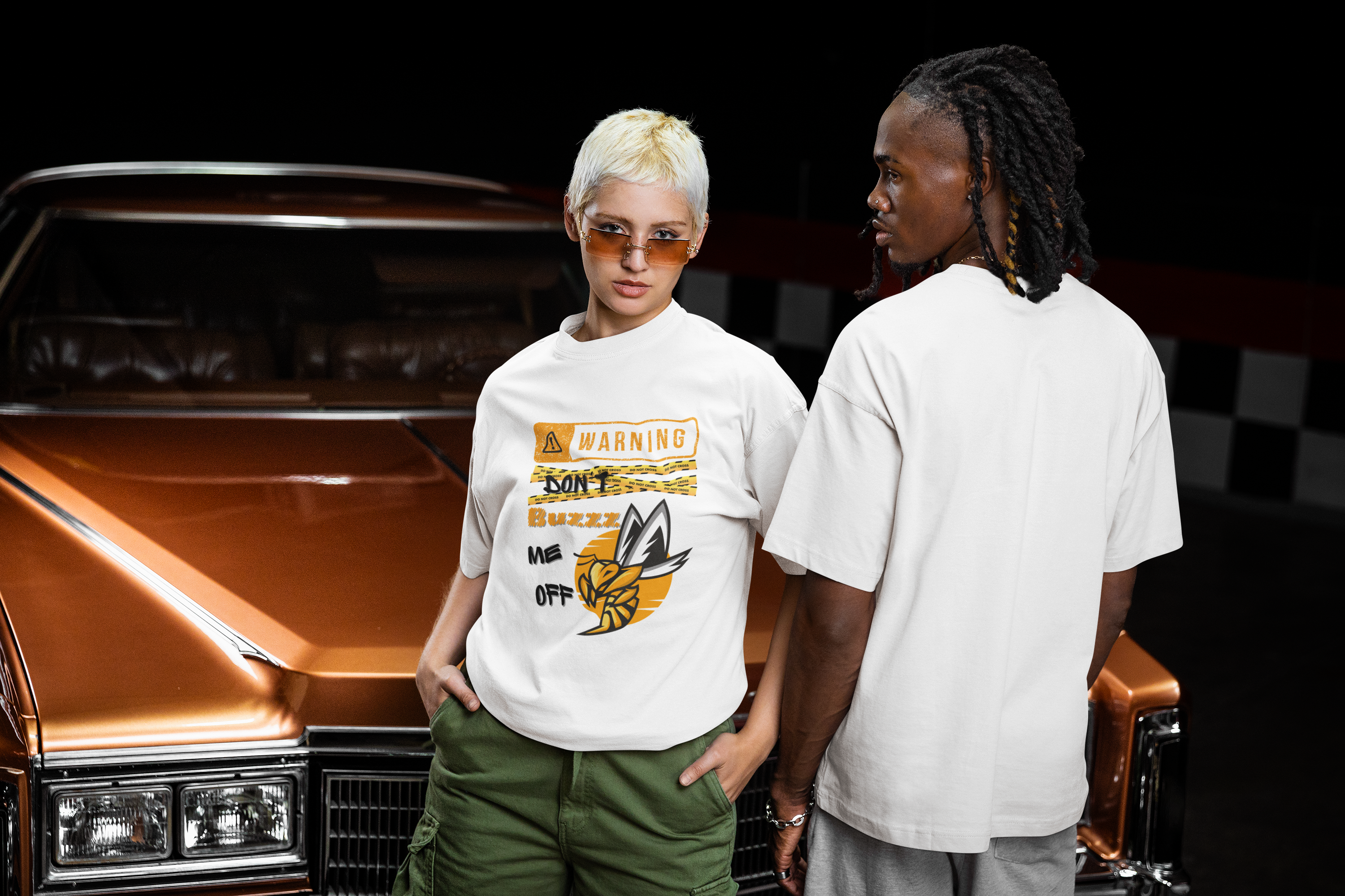 Warning ☢️ Don’t Buzz Me Off  -Unisex Premium t-shirt
